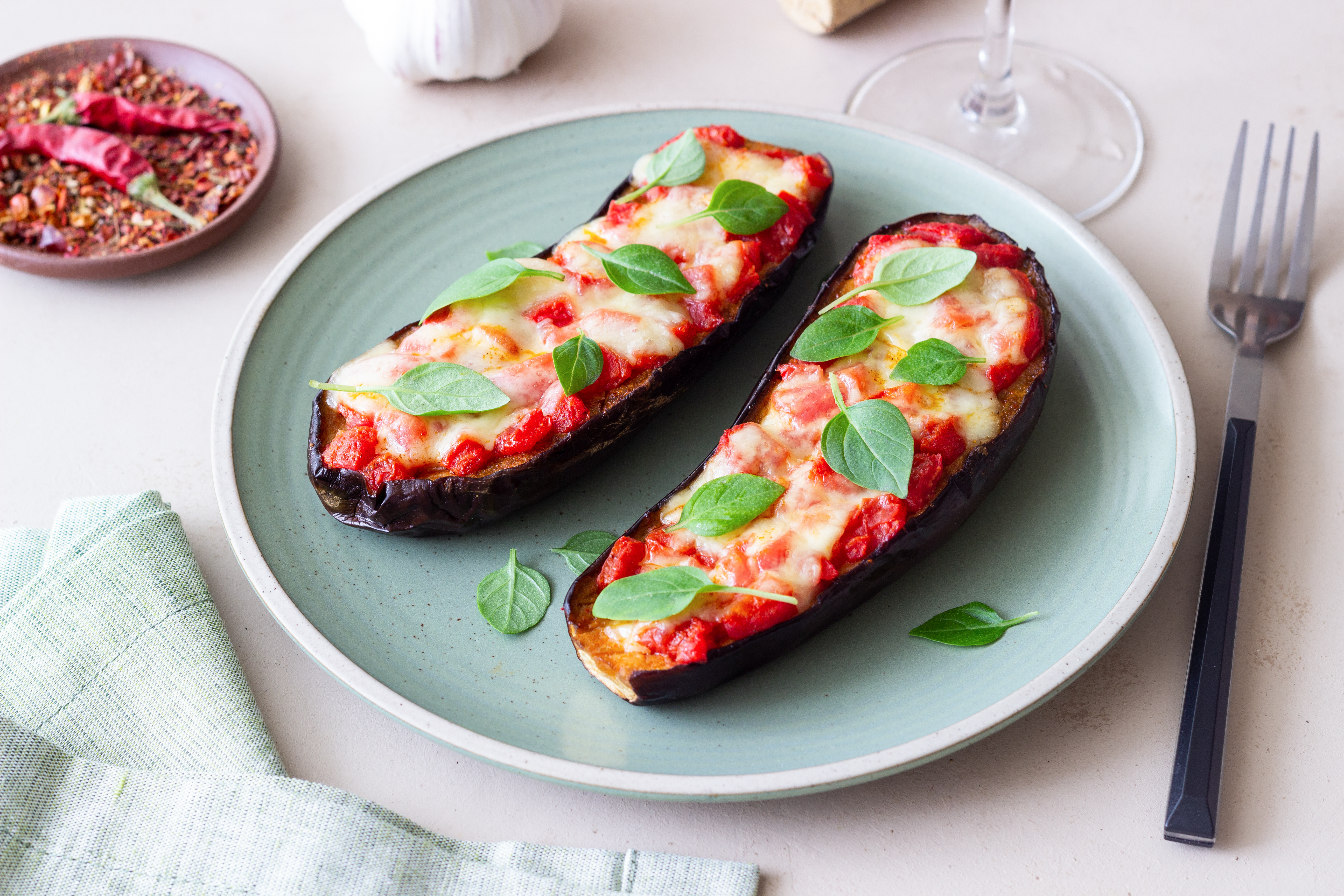 Aubergines au four