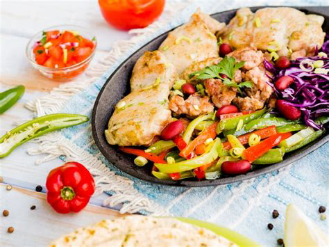 Poulet grillé aux légumes méditerranéens